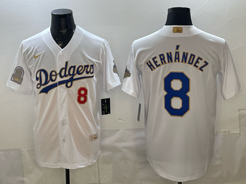Men Detroit Tigers #8 Hernandez white Game Nike MLB Jersey 0402005->los angeles dodgers->MLB Jersey